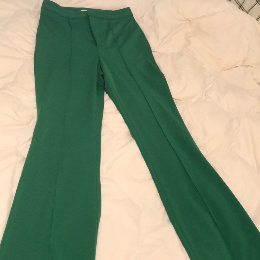 High-waist Green pants